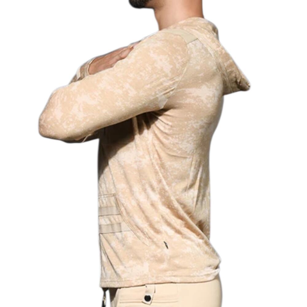 Andrew Christian Special Forces Capsule Enlist Hoodie Sand Medium - Picture 10 of 12